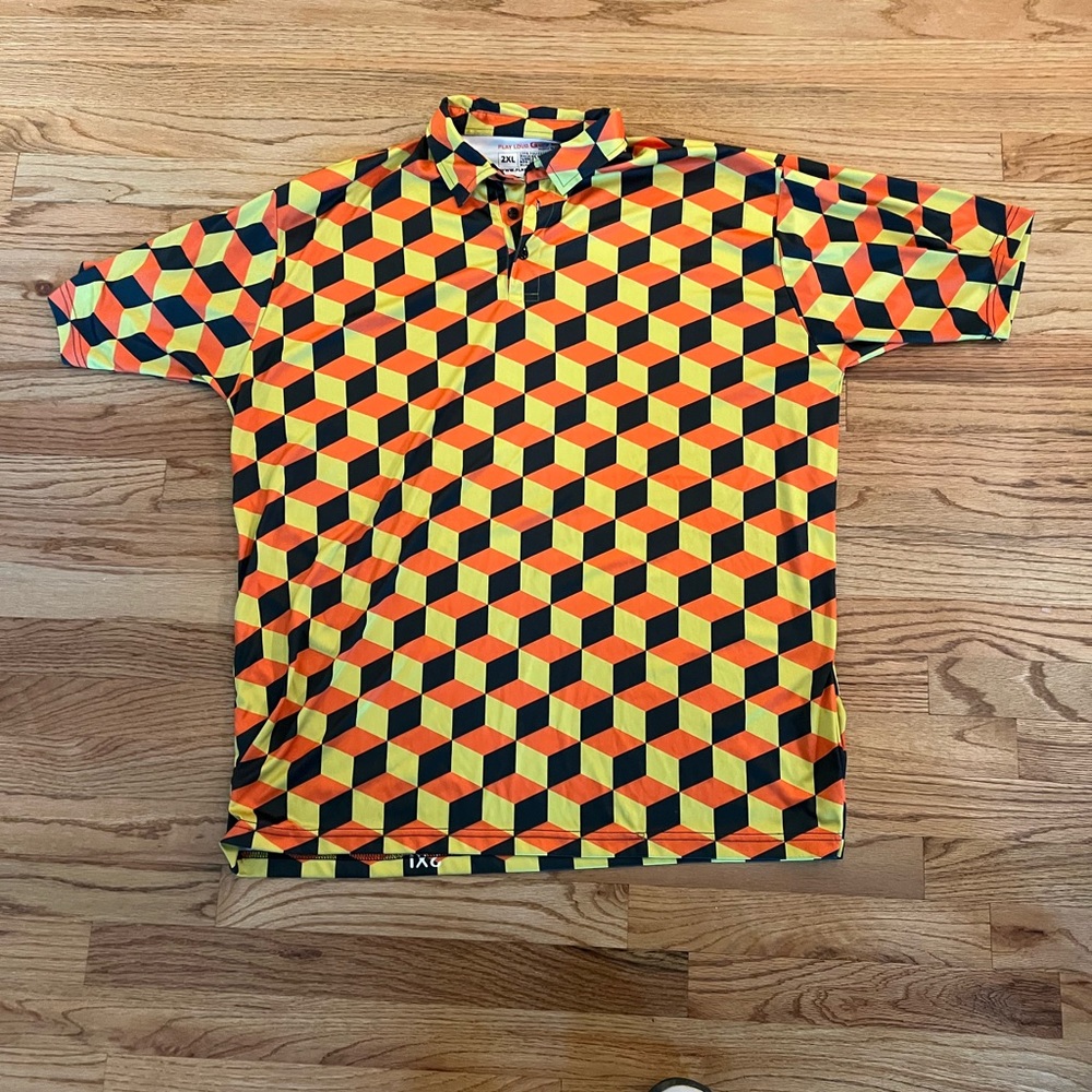 Playloud golf polo shirt XXL